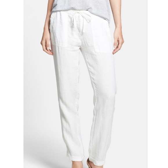Joie Martesha Drawstring Linen Pants 